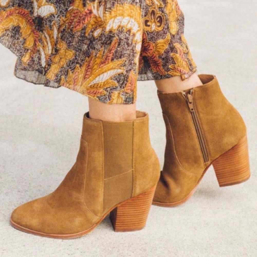 Soludos Brown Suede Ankle Booties